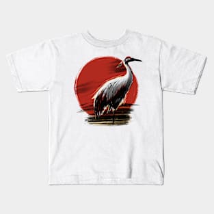 Heron under the sun Kids T-Shirt